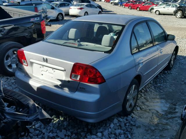 1HGES26774L019294 - 2004 HONDA CIVIC SILVER photo 4