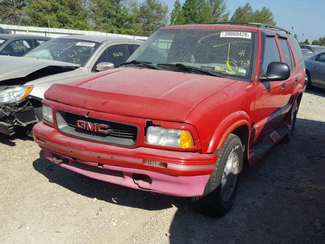 1GKDT13W0S2539261 - 1995 GMC JIMMY RED photo 2