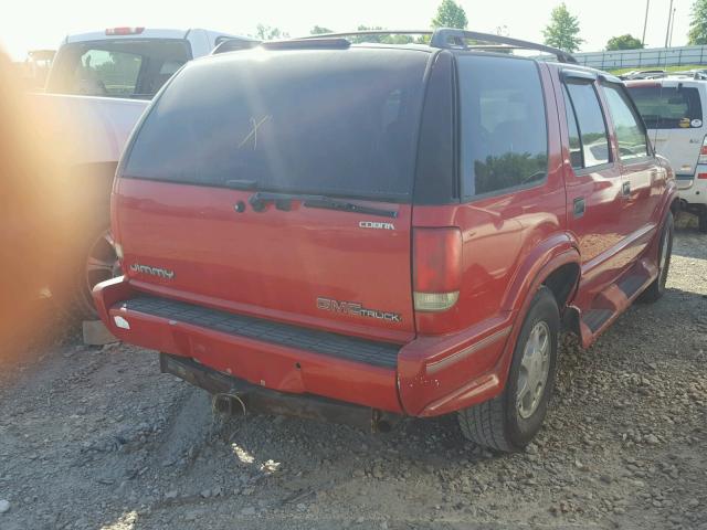 1GKDT13W0S2539261 - 1995 GMC JIMMY RED photo 4