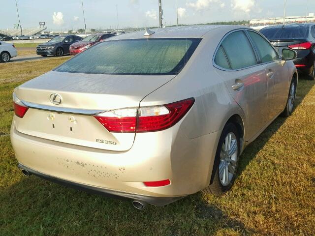 JTHBK1GGXD2047816 - 2013 LEXUS ES BEIGE photo 4