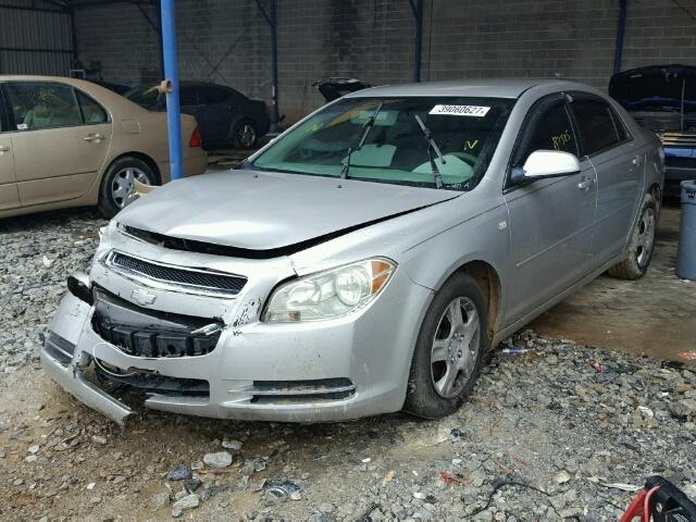 1G1ZG57B38F204994 - 2008 CHEVROLET MALIBU SILVER photo 2