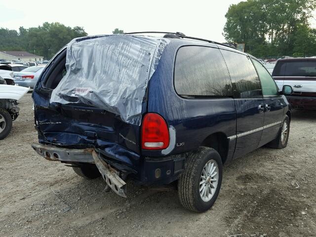 1C4GT54L1YB665044 - 2000 CHRYSLER TOWN & COU BLUE photo 4