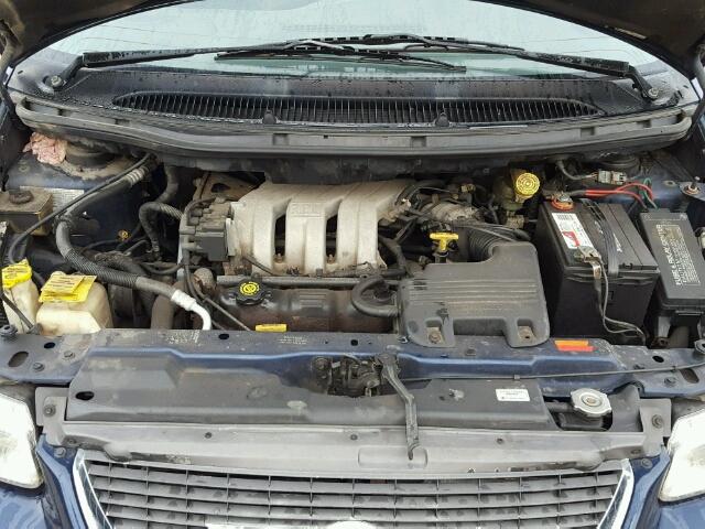 1C4GT54L1YB665044 - 2000 CHRYSLER TOWN & COU BLUE photo 7