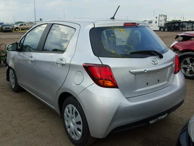 VNKKTUD33HA077972 - 2017 TOYOTA YARIS L SILVER photo 3