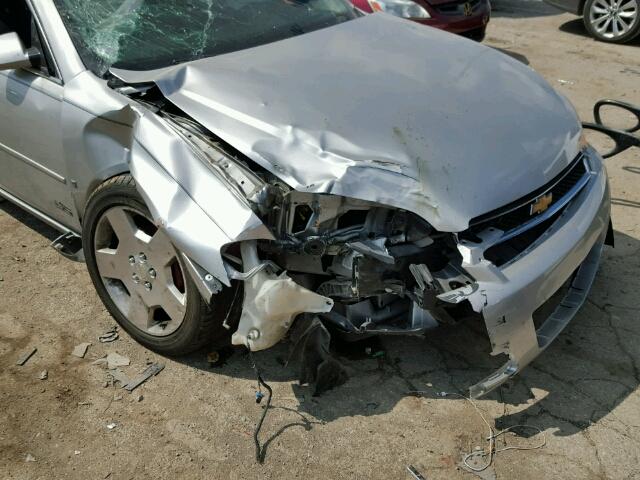 2G1WD58C979123606 - 2007 CHEVROLET IMPALA SUP ვერცხლისფერი ფოტო 9