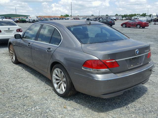 WBAHL83538DT13934 - 2008 BMW 750 GRAY photo 3