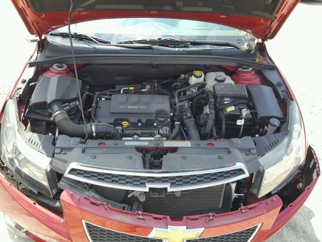 1G1PF5SC8C7184545 - 2012 CHEVROLET CRUZE LT RED photo 7