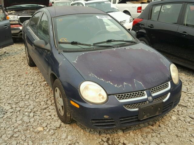 1B3ES26C35D101449 - 2005 DODGE NEON BASE BLUE photo 1