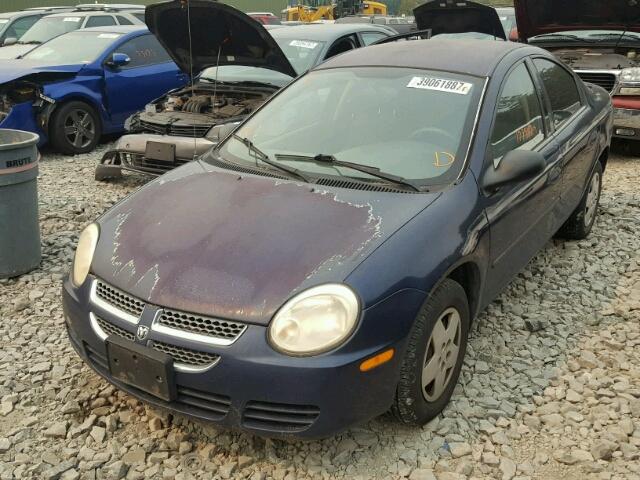 1B3ES26C35D101449 - 2005 DODGE NEON BASE BLUE photo 2