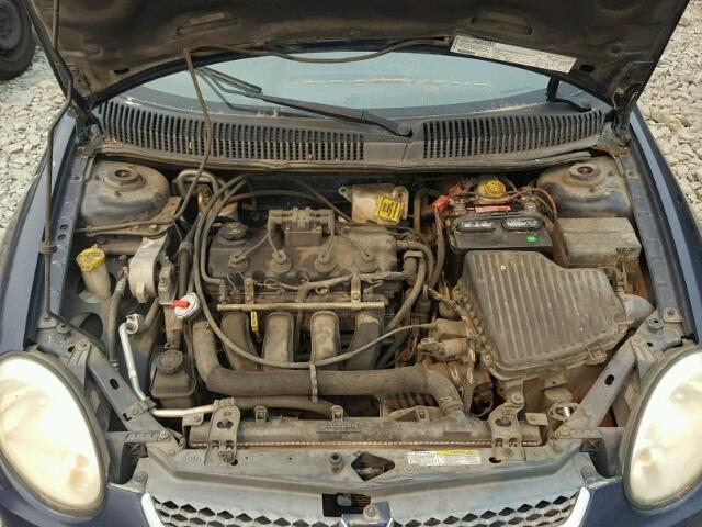 1B3ES26C35D101449 - 2005 DODGE NEON BASE BLUE photo 7