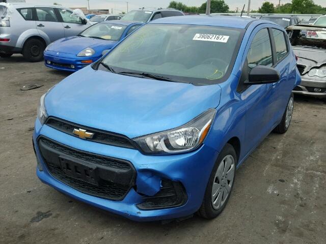 KL8CB6SA8HC748952 - 2017 CHEVROLET SPARK LS BLUE photo 2