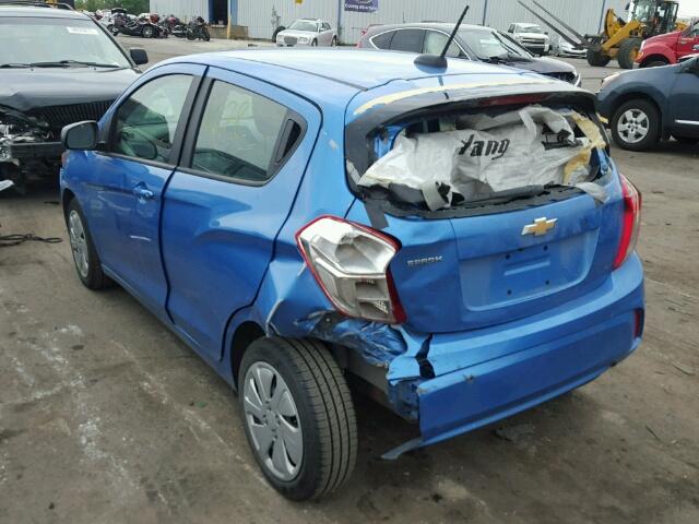 KL8CB6SA8HC748952 - 2017 CHEVROLET SPARK LS BLUE photo 3