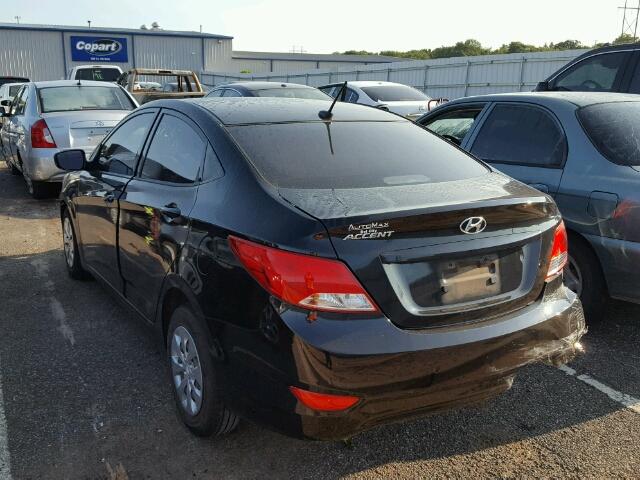 KMHCT4AE0GU970631 - 2016 HYUNDAI ACCENT SE BLACK photo 3