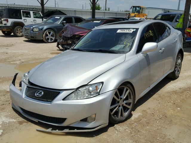 JTHBK262685060983 - 2008 LEXUS IS 250 SILVER photo 2