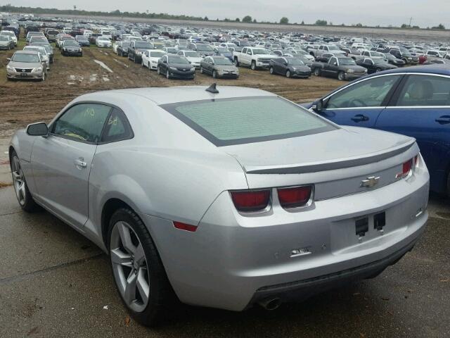 2G1FB1ED4B9214447 - 2011 CHEVROLET CAMARO SILVER photo 3