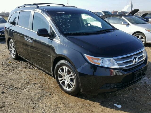 5FNRL5H47BB012279 - 2011 HONDA ODYSSEY EX BLACK photo 1