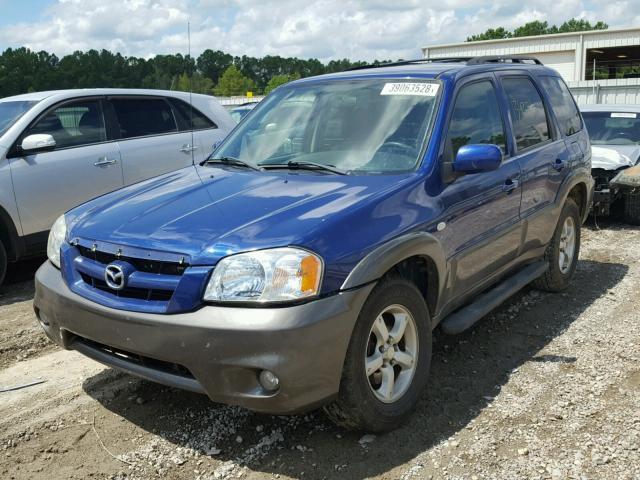 4F2YZ04145KM64951 - 2005 MAZDA TRIBUTE S BLUE photo 2