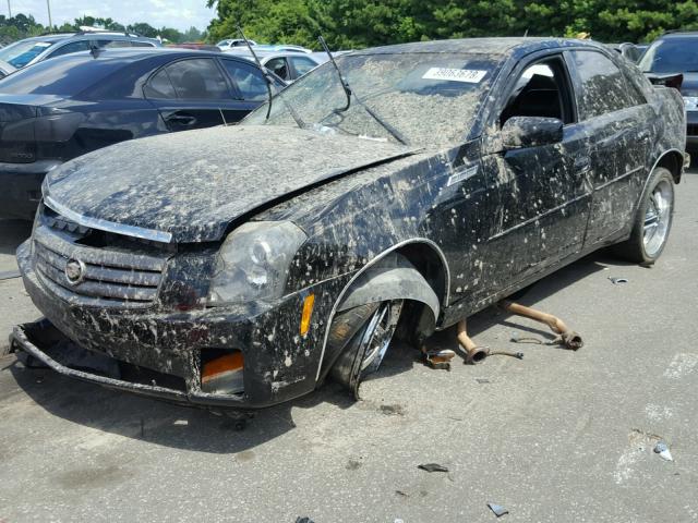1G6DM57T160193936 - 2006 CADILLAC CTS BLACK photo 2