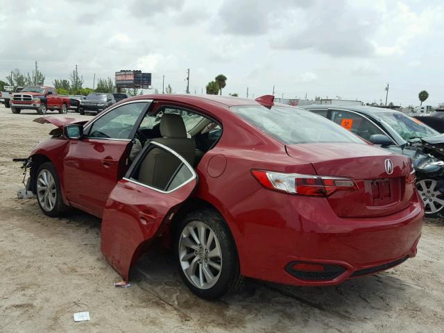 19UDE2F75HA009612 - 2017 ACURA ILX PREMIU RED photo 3