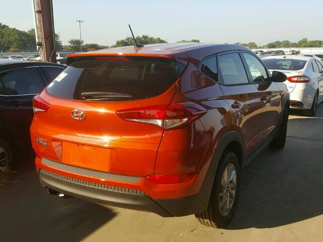 KM8J23A46HU329089 - 2017 HYUNDAI TUCSON SE ORANGE photo 4