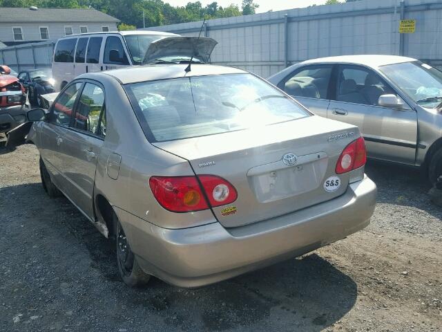 2T1BR38E94C170661 - 2004 TOYOTA COROLLA CE TAN photo 3