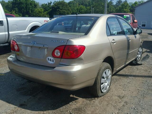 2T1BR38E94C170661 - 2004 TOYOTA COROLLA CE TAN photo 4