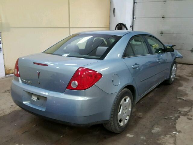 1G2ZF58B874193613 - 2007 PONTIAC G6 VALUE L BLUE photo 4