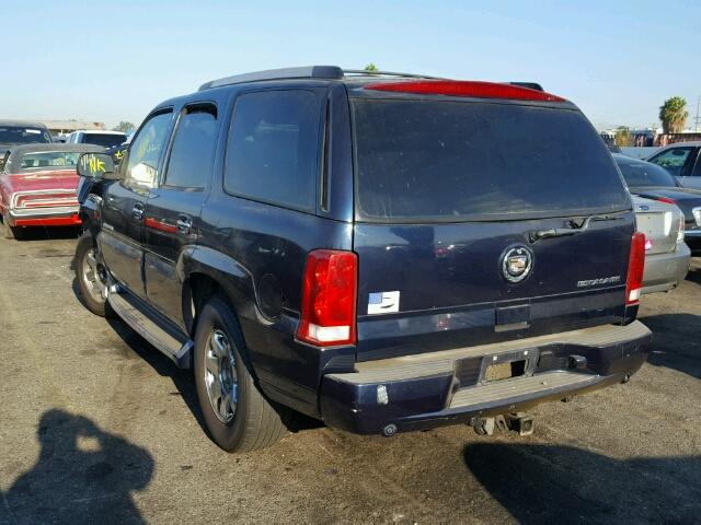 1GYEC63TX4R226130 - 2004 CADILLAC ESCALADE L BLUE photo 3