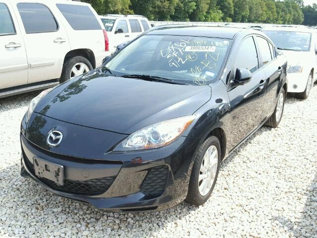 JM1BL1V77C1614196 - 2012 MAZDA 3 BLACK photo 2