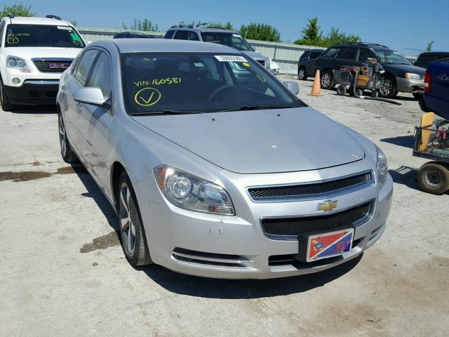 1G1ZC5E01CF160581 - 2012 CHEVROLET MALIBU 1LT SILVER photo 1