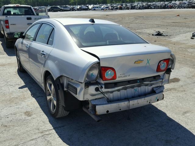 1G1ZC5E01CF160581 - 2012 CHEVROLET MALIBU 1LT SILVER photo 3