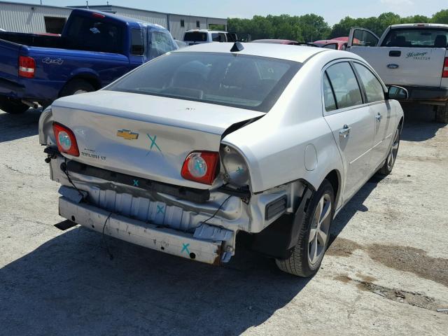 1G1ZC5E01CF160581 - 2012 CHEVROLET MALIBU 1LT SILVER photo 4