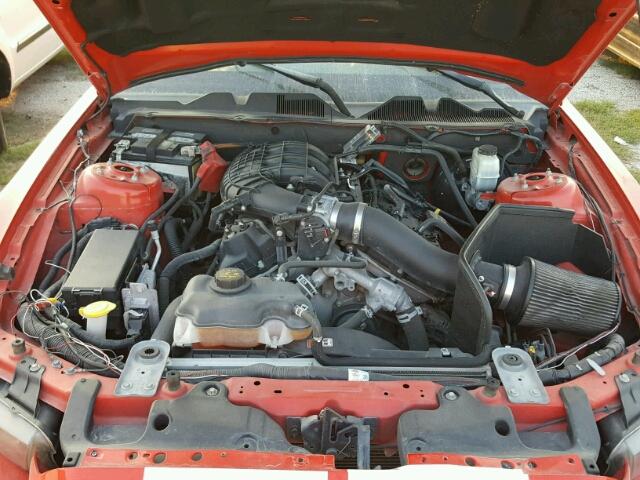 1ZVBP8AM7E5306141 - 2014 FORD MUSTANG RED photo 7