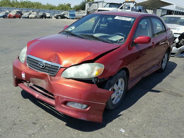 1NXBR32E47Z767437 - 2007 TOYOTA COROLLA CE RED photo 2