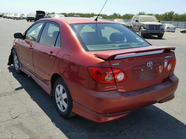 1NXBR32E47Z767437 - 2007 TOYOTA COROLLA CE RED photo 3