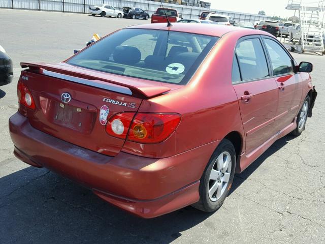 1NXBR32E47Z767437 - 2007 TOYOTA COROLLA CE RED photo 4