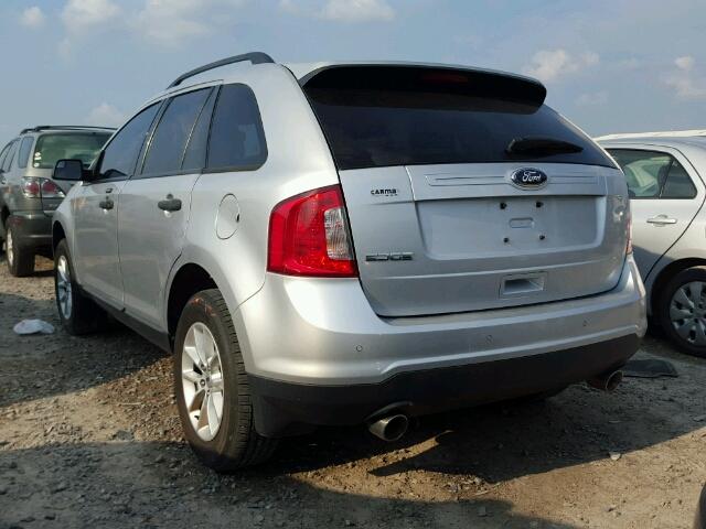 2FMDK3GC4DBA82957 - 2013 FORD EDGE SILVER photo 3