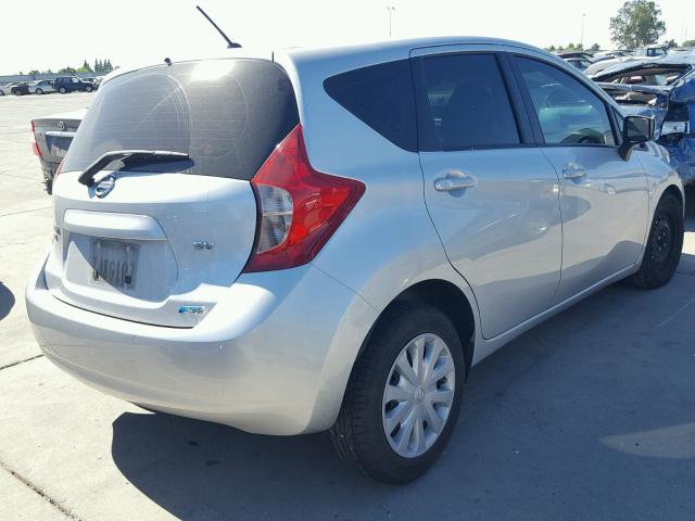 3N1CE2CP5FL405997 - 2015 NISSAN VERSA NOTE SILVER photo 4