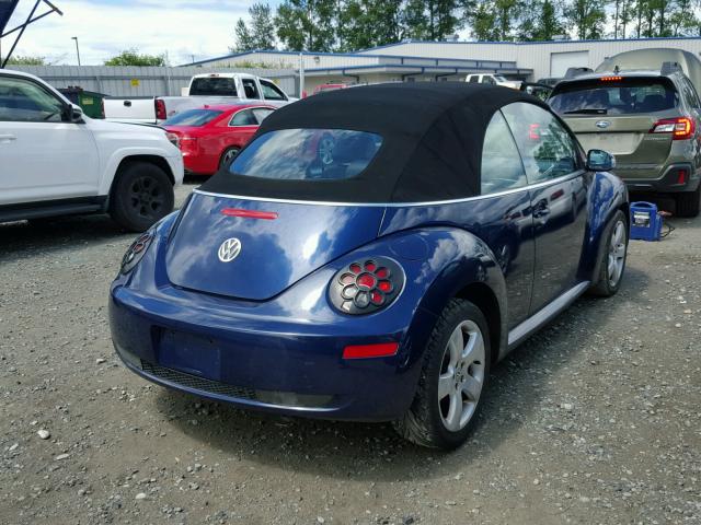 3VWSF31Y76M332176 - 2006 VOLKSWAGEN NEW BEETLE 蓝色 照片 4