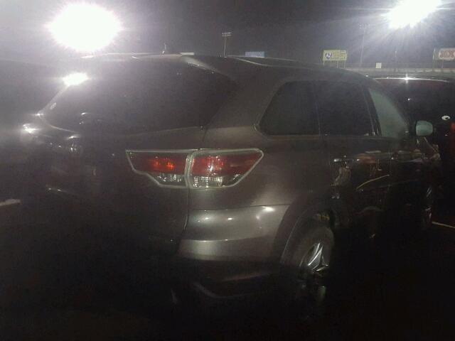 5TDYKRFH0ES008604 - 2014 TOYOTA HIGHLANDER GRAY photo 4