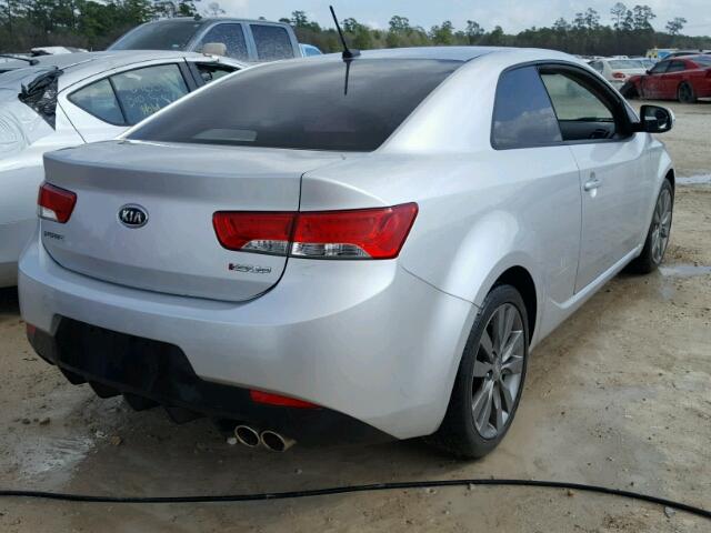 KNAFW6A34D5653943 - 2013 KIA FORTE SX GRAY photo 4