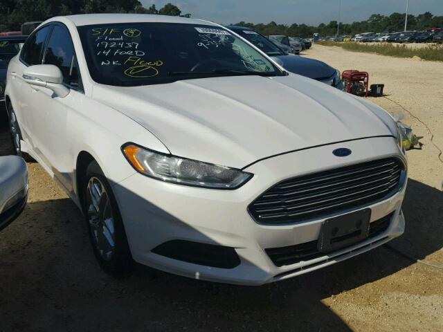 1FA6P0H76E5386639 - 2014 FORD FUSION WHITE photo 1