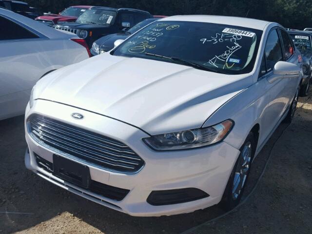 1FA6P0H76E5386639 - 2014 FORD FUSION WHITE photo 2