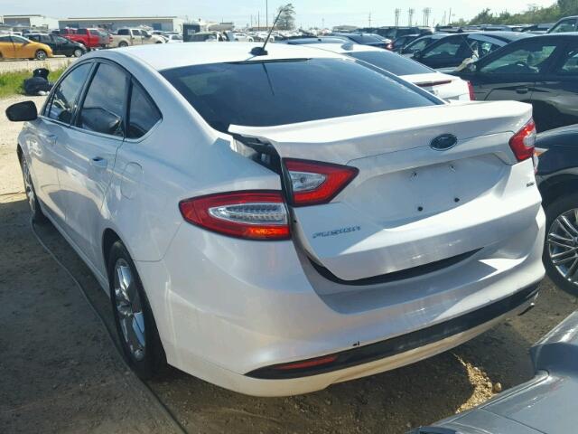 1FA6P0H76E5386639 - 2014 FORD FUSION WHITE photo 3