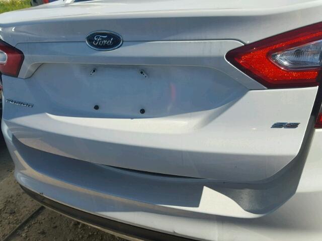 1FA6P0H76E5386639 - 2014 FORD FUSION WHITE photo 9