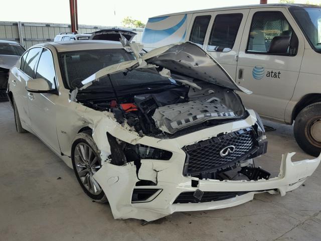 JN1EV7APXJM355332 - 2018 INFINITI Q50 LUXE WHITE photo 1