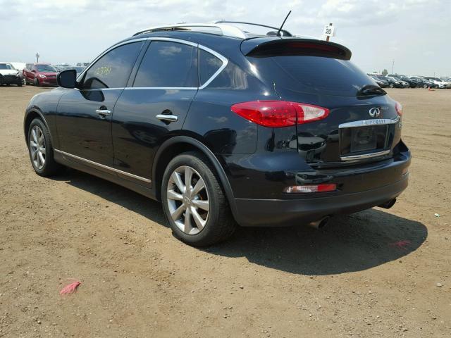 JNKAJ09F18M361376 - 2008 INFINITI EX35 BASE BLACK photo 3