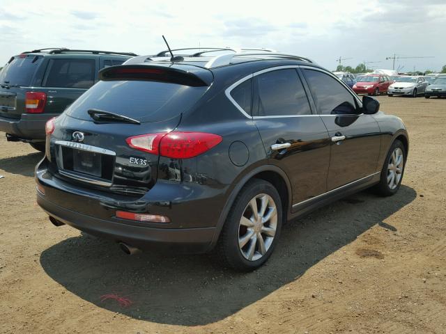 JNKAJ09F18M361376 - 2008 INFINITI EX35 BASE BLACK photo 4