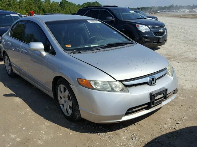 1HGFA16516L007015 - 2006 HONDA CIVIC LX SILVER photo 1