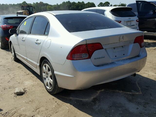 1HGFA16516L007015 - 2006 HONDA CIVIC LX SILVER photo 3